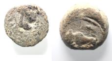 Ancient Coins - NABATAEA. Time of Aretas IV. 9 BC- AD 40. Lead coin