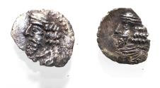 Ancient Coins - Kings of Persis. 2nd century BC. AR Obol