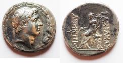 Ancient Coins - Seleukid Kings. Demetrios I Soter (162-150 BC). AR tetradrachm (30mm, 16.79g). Antioch on the Orontes mint. Struck ca. 162-155/4 BC.