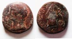 Ancient Coins - Syria, Decapolis. Canata under Claudius (AD 41-54). AE 19mm, 4.19g. Struck AD 49/50.