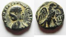 Ancient Coins - Egypt. Alexandria under Salonina (AD 254-268). Billon tetradrachm (20mm, 9.5g). Struck in regnal year 15 of Gallienus (AD 267/8).