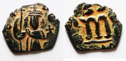 World Coins - ARAB-BYZANTINE AE FALS. IMITATING CONSTANS II AE FOLLIS