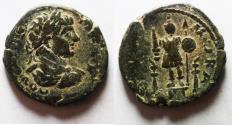 Ancient Coins - ARABIA, Rabbathmoba, Geta As Caesar, A.D. 198-209. Æ 28