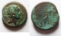 Ancient Coins - Seleukid Kings. Antiochos IV Epiphanes (175-164 BC). AE 23mm, 12.18g. Ptolemaïs (Ake) mint(?). Struck c. 173/2-164 BC.