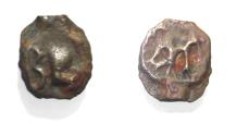 Ancient Coins - Arabia Felix. Hadhramawt. First century BC-first century AD. Cast AE 19mm, 2.36 g. Shaqar mint.