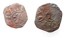 World Coins - Crusader States. Principality of Antioch. Bohemond IV (1202-1232). AE pougeoise (16mm, 1.20g). Antioch mint. Struck c. 1210-1219.
