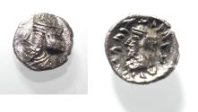 Ancient Coins - Kings of Persis. 2nd century BC. AR Obol