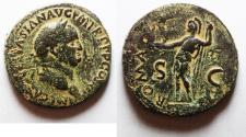 Ancient Coins - Vespasian (69-79). Æ Sestertius . Rome, AD 71.