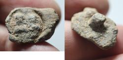 Ancient Coins - Byzantine. 6th-7th centuries. Lead seal impression (20 x 15mm).