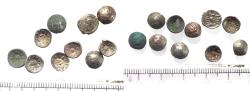 Ancient Coins - LOT OF 10: ARABIA, Southern. Himyar. 'Amd?n Bay?n Yahaqbi?. Circa AD 100-120. AR Fractions. 0.30 gm
