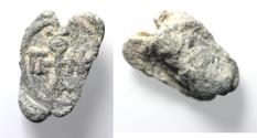 Ancient Coins - BYZANTINE .  LEAD SEAL IMPRESSION