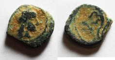 Ancient Coins - NABATAEAN KINGDOM. ARETAS IV'S SON , PHASAEL AE 14