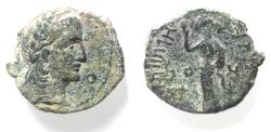 Ancient Coins - Arabia. Nabataean Kings. Aretas IV (9 BC-AD 40). AE 19mm, 3.20g. Petra mint. Dated regnal year 5 (5/4 BC)