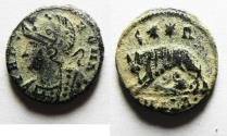 Ancient Coins - CONSTANTINE I AE 3 . COMMEMORATIVE. ALEXANDRIA. SHE-WOLF