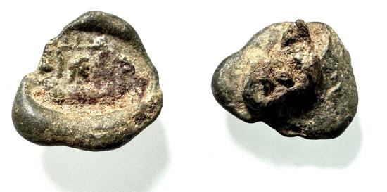 Ancient Coins - Roman Egypt. 2nd-3rd century AD. Lead seal impression (16 mm).