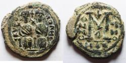 World Coins - Baisan Mint- Nysa-scythopolis: ISLAMIC. Ummayad Caliphate. Post reform series (AD 696-750). AE fals