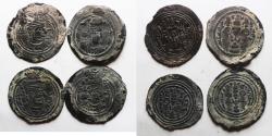 Ancient Coins - AS FOUND. LOT OF 4 : Sasanian Kingdom. Khusru II. A.D. 591-628. AR drachms