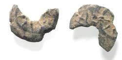 Ancient Coins - STRIKING ERROR: 	Judaea, Alexander Jannaeus, 103-76 BC, AE Prutah (Biblical Widow's Mite)