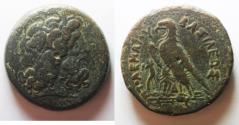 Ancient Coins - 41MM : PTOLEMAIC KINGDOM. Ptolemy IV Philopator (225-205 BC). AE drachm. Alexandria Struck 222-220/19 BC