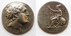 Ancient Coins - VERY RARE: GREEK. Attalid Kingdom of Pergamon. Eumenes II (197-158 BC). AR tetradrachm (32 mm, 16.03g). In the name of Philetairos. Pergamon mint. Struck c. 180-159 BC.