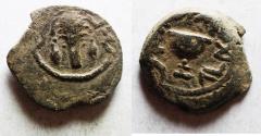 Ancient Coins - JUDAEA, Jewish War. 66-70 CE. Æ Eighth Shekel .