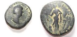 Ancient Coins - FAUSTINA I  AE SESTERTIUS