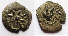 Ancient Coins - Judaea, Alexander Jannaeus, 103-76 BC, AE Prutot (Biblical Widow's Mites).