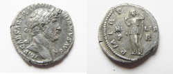 Ancient Coins - ROMAN IMPERIAL. Hadrian (AD 117-138). AR denarius (17mm, 2.87g). Rome mint