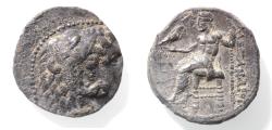 Ancient Coins - Kings of Macedon. Alexander III the Great (336-323 BC). AR tetradrachm (25mm, 17.13g). Tyre mint. Struck in regnal year 36 of ‘Ozmilk (314/3 BC).