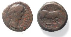 Ancient Coins - Egypt. Alexandria under Claudius (AD 41-54). AE obol (20mm, 5.38g). Struck in regnal year 2 (AD 41/2).