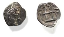 Ancient Coins - Kings of Persis. 2nd century BC. AR Obol