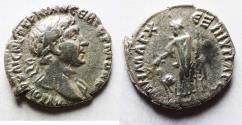 Ancient Coins - FULL LEGENDS: 	Arabia. Petra or Bostra Mint. Trajan 98 - 117 A.D. Silver Drachm