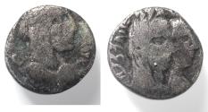 Ancient Coins - Arabia. Nabataean Kings. Aretas IV (9 BC-AD 40). AR sela (14mm, 3.94g). Petra mint. Struck in regnal year 47 (AD 38/9).