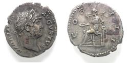 Ancient Coins - ROMAN IMPERIAL. HADRIAN SILVER DENARIUS