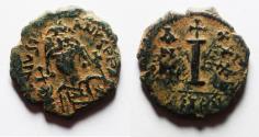 Ancient Coins - Justinian I. 527-565. Æ Decanummium