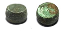 World Coins - ISLAMIC BRONZE WEIGHT OF 2 MITQALS . 6TH-8TH CENT. A.D