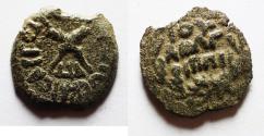 Ancient Coins - Judaea. Roman Procurators. Antonius Felix (AD 52-59) under Claudius Æ Prutah