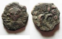 Ancient Coins - BYZANTINE EMPIRE. SICILY. Constans II AD 641-668. AE Follis. Mint of Syracuse.