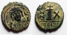 Ancient Coins - Byzantine. Maurice Tiberius AE DECANUMMIUM