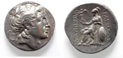 Ancient Coins - Kings of Thrace. Lysimachos (305-281 BC). AR tetradrachm (30 mm, 17.01g). Amphipolis mint. Struck ca. 288/7-282/1.