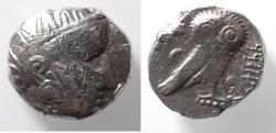 Ancient Coins - Satraps of Mesopotamia. Mazakes, as satrap (c. 331-323/2 BC). AR tetradrachm (21mm, 16.64g). Imitating Athens.