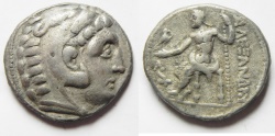 GREEK. Macedonian kings. Alexander III the Great (336-323 BC). AR tetradrachm (27mm, 16.77g). Amphipolis mint. Struck c. 315-294 BC
