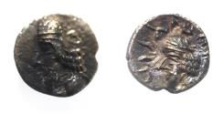 Ancient Coins - Kings of Persis. 2nd century BC. AR Obol