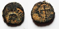 Ancient Coins - ROMAN IMPERIAL AE4. CROSS