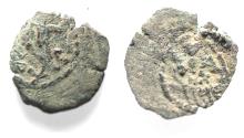 Ancient Coins - Judaea, The Herodians. Herod Archelaus, 4 BC-6 AD. AE Prutah .