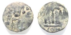 World Coins - Islamic. Time of the Rashidun. Circa AH 37-55 / AD 658-675. Ae fals. Uncertain mint.