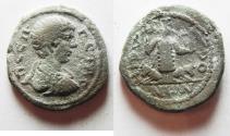 Ancient Coins - DECAPOLIS. DIUM. GETA, BEAUTIFUL DETAILS . AE 25