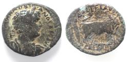 Ancient Coins - JUDAEA. CAESAREA MARITIMA. HADRIAN AE 29