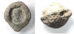 Ancient Coins - ROMAN . 2ND - 3RD CENTURY A.D LEAD SEAL IMPRESSION