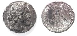 Ancient Coins - AS FOUND: Ptolemaic Kings. Ptolemy VI Philometor (second sole reign, 163-145 BC). AR tetradrachm